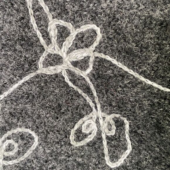 Vintage Tally Ho Embroidered Wool Button Front Cardigan Sweater Long Sleeve Warm - Picture 7 of 15